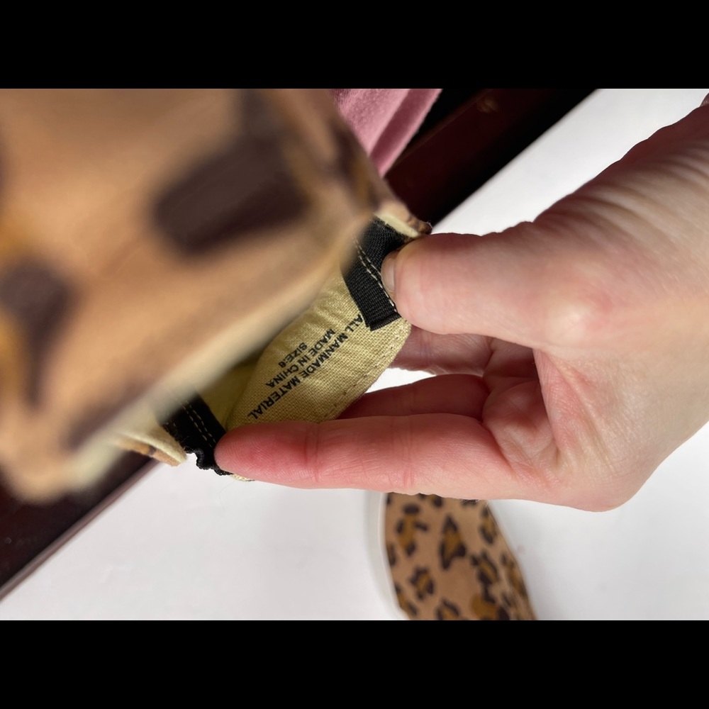 Restricted leopard print slip on sneakers - Picture 6 of 9